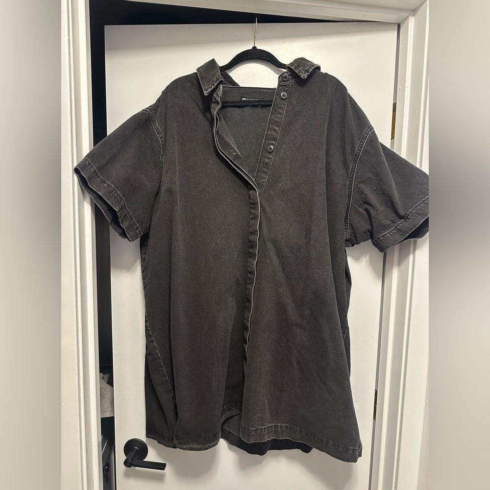 ASOS Black Button Down Dress